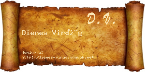 Dienes Virág névjegykártya